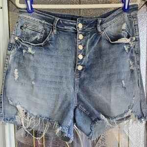 Women's Judy Blue Jean shorts, size 2XL